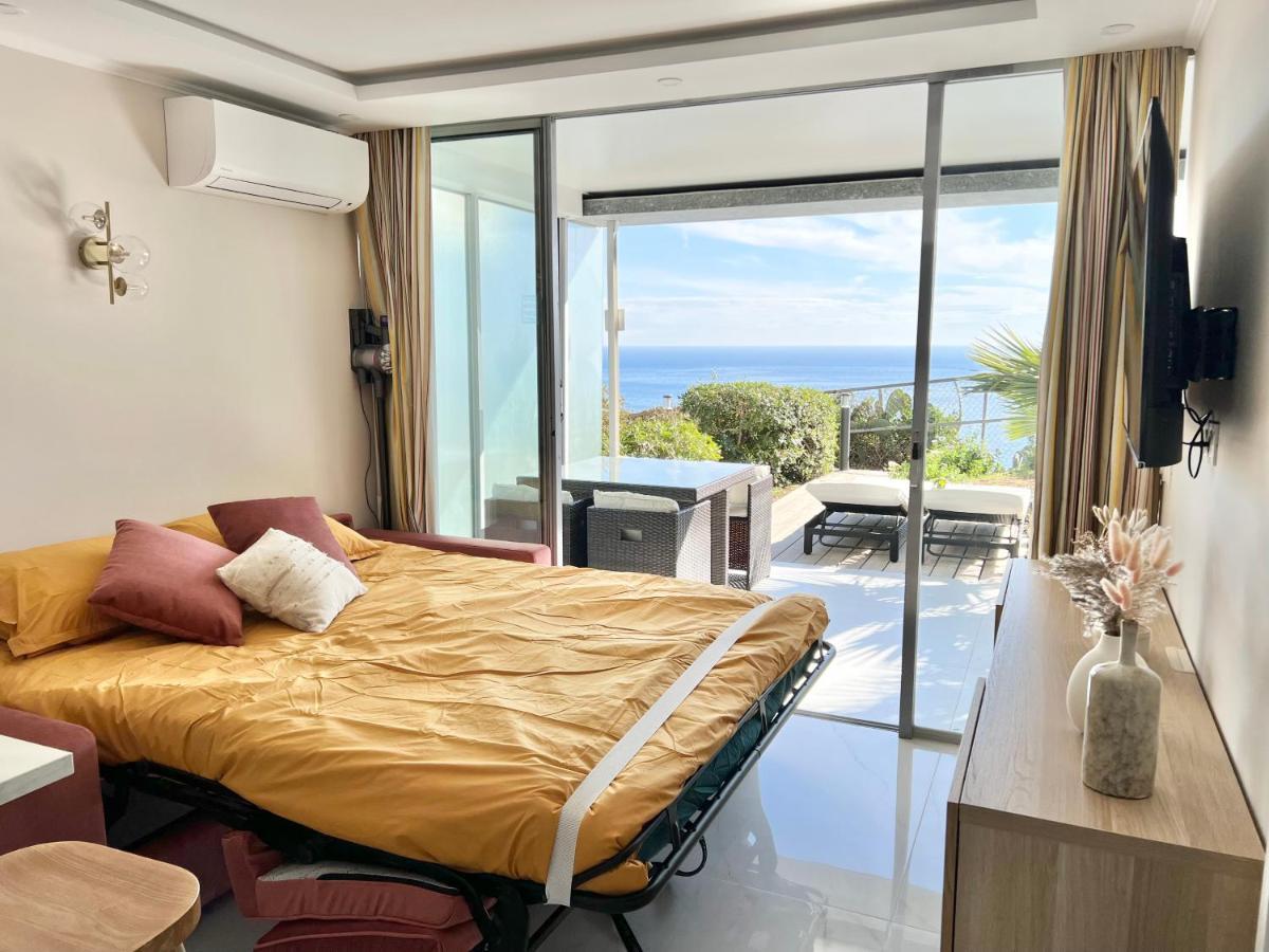 Luxueux Appartement - Vue Mer - Piscine - Free Parking - Monaco Cap-d’Ail Exterior foto