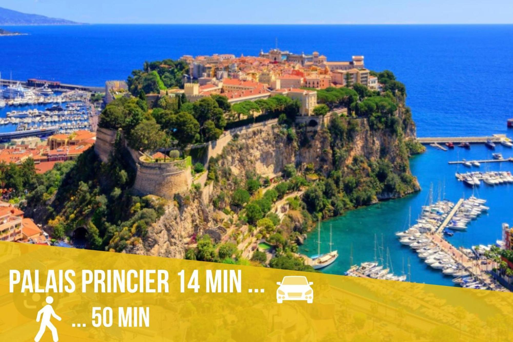 Luxueux Appartement - Vue Mer - Piscine - Free Parking - Monaco Cap-d’Ail Exterior foto